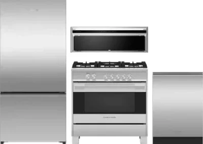 4 Piece Package Includes Refrigerator, Range, Hood And Dishwasher
